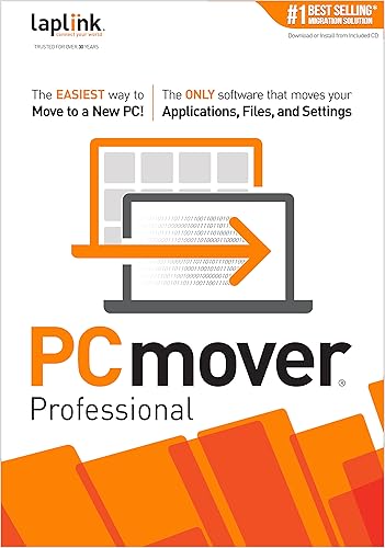 PCmover Professional 11 (1 Nutzung) - Der einfachste Weg, auf einen neuen PC umzuziehen! [Download]