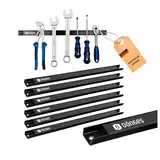 Dönges Magnetleiste 6er Set ? Werkzeughalter Wand | 46cm aus Stahl | 23kg Tragkraft | Magnetischer Werkzeug-Organizer für Werkstatt, Garage, Schuppen | Rostfrei, inkl. Schrauben